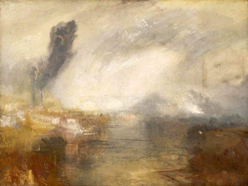 Turner. The Thames above Waterloo bridge, 1830-5